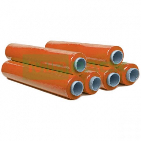 Стрейч пленка ручная 500 толщина 20 мк вес 2 оранжевая лента - Вид 1